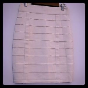 Cream Band Skirt